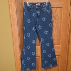 Wrangler Blue Floral Women's Flare Jeans